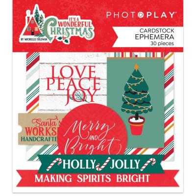 PhotoPlay It's A Wonderful Christmas Die Cut - Ephemera